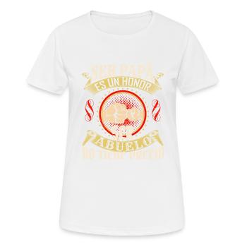 Ser Papa Es Un Honor Ser Abuelo No Tiene Precio Sp - T-shirt respirant Femme - blanc - Devant - AI Model Female 172 dark (172cm)