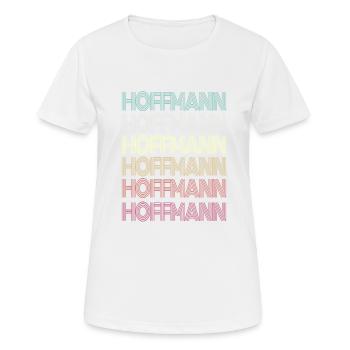 Hoffmann Retro Surname Family Gift - Women's Breathable T-Shirt - white - Front - AI Model Female 172 dark (172cm)