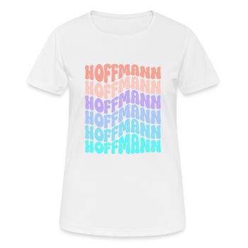 Hoffmann Retro Surname Family Gift - Women's Breathable T-Shirt - white - Front - AI Model Female 172 dark (172cm)