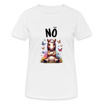 Cheval Drôle Dire Nope Cavalier Amoureux des chevaux - T-shirt respirant Femme - blanc - Devant - AI Model Female 172 dark (172cm)