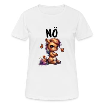 Cheval Drôle Dire Nope Cavalier Amoureux des chevaux - T-shirt respirant Femme - blanc - Devant - AI Model Female 172 dark (172cm)
