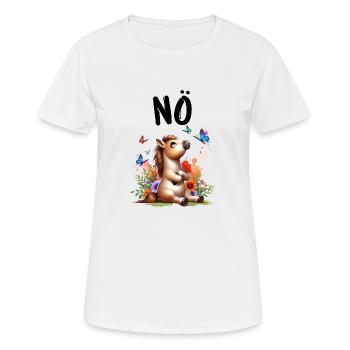 Cheval Drôle Dire Nope Cavalier Amoureux des chevaux - T-shirt respirant Femme - blanc - Devant - AI Model Female 172 dark (172cm)