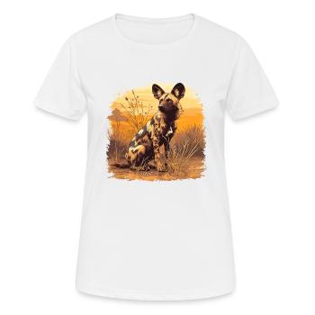 Wild Dogs Wild Dog - Women's Breathable T-Shirt - white - Front - AI Model Female 172 dark (172cm)