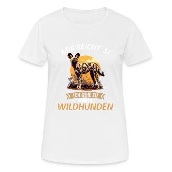 Wild Dogs Wild Dog - Women's Breathable T-Shirt - white - Front - AI Model Female 172 dark (172cm)