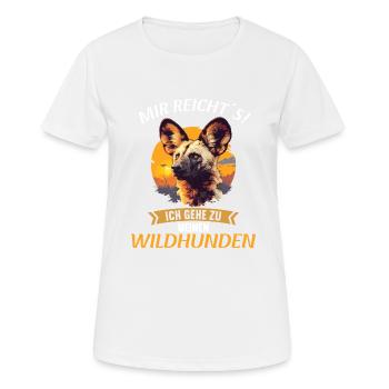 Wild Dogs Wild Dog - Women's Breathable T-Shirt - white - Front - AI Model Female 172 dark (172cm)