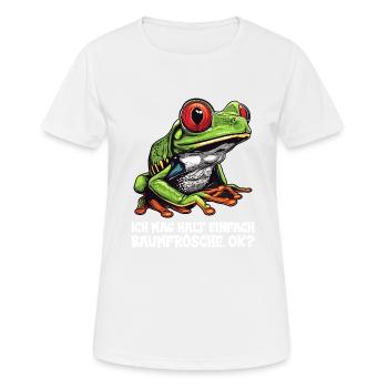 Rainette Baumfrösche Baumfrosch - T-shirt respirant Femme - blanc - Devant - AI Model Female 172 dark (172cm)