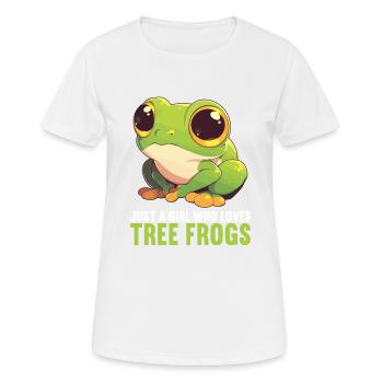 Rainette Baumfrösche Baumfrosch - T-shirt respirant Femme - blanc - Devant - AI Model Female 172 dark (172cm)