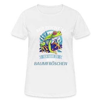 Rainette Baumfrösche Baumfrosch - T-shirt respirant Femme - blanc - Devant - AI Model Female 172 dark (172cm)