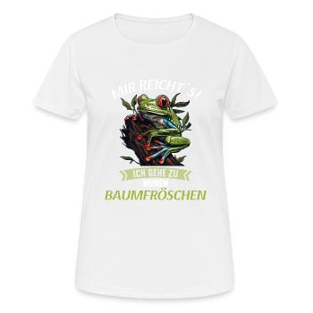 Rainette Baumfrösche Baumfrosch - T-shirt respirant Femme - blanc - Devant - AI Model Female 172 dark (172cm)