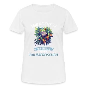 Rainette Baumfrösche Baumfrosch - T-shirt respirant Femme - blanc - Devant - AI Model Female 172 dark (172cm)