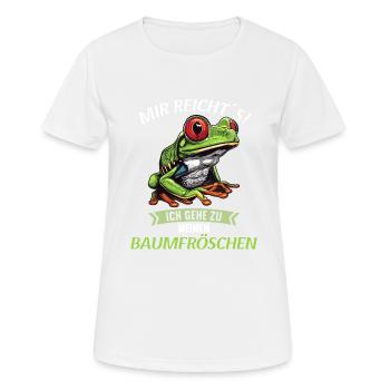Rainette Baumfrösche Baumfrosch - T-shirt respirant Femme - blanc - Devant - AI Model Female 172 dark (172cm)