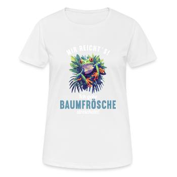 Rainette Baumfrösche Baumfrosch - T-shirt respirant Femme - blanc - Devant - AI Model Female 172 dark (172cm)