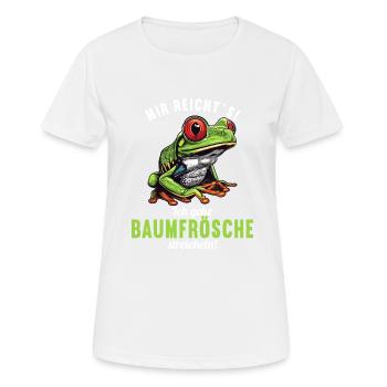 Rainette Baumfrösche Baumfrosch - T-shirt respirant Femme - blanc - Devant - AI Model Female 172 dark (172cm)