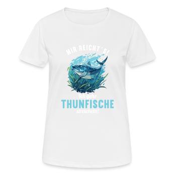 Thon Thunfische Thunfisch - T-shirt respirant Femme - blanc - Devant - AI Model Female 172 dark (172cm)