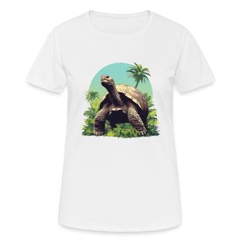 Tortues géantes Tortue géante - T-shirt respirant Femme - blanc - Devant - AI Model Female 172 dark (172cm)