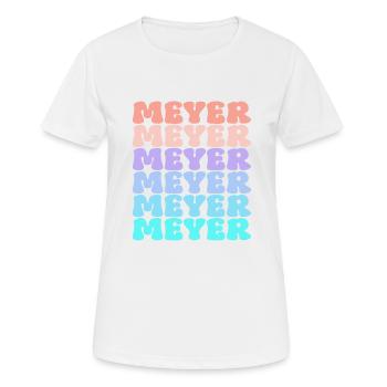 Meyer Family Surname Retro - Women's Breathable T-Shirt - white - Front - AI Model Female 172 dark (172cm)