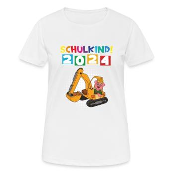 School Child 2024 School Enrollment Back to School - Women's Breathable T-Shirt - white - Front - AI Model Female 172 dark (172cm)