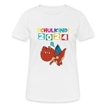 School Child 2024 School Enrollment Back to School - Women's Breathable T-Shirt - white - Front - AI Model Female 172 dark (172cm)