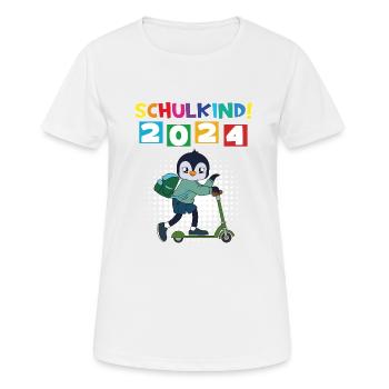 School Child 2024 School Enrollment Back to School - Women's Breathable T-Shirt - white - Front - AI Model Female 172 dark (172cm)