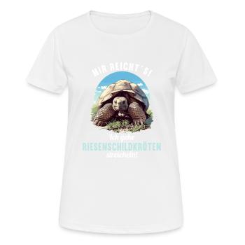 Tortues géantes Tortue géante - T-shirt respirant Femme - blanc - Devant - AI Model Female 172 dark (172cm)