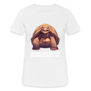 Tortues géantes Tortue géante - T-shirt respirant Femme - blanc - Devant - AI Model Female 172 dark (172cm)
