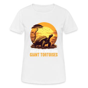 Tortues géantes Tortue géante - T-shirt respirant Femme - blanc - Devant - AI Model Female 172 dark (172cm)