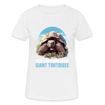 Tortues géantes Tortue géante - T-shirt respirant Femme - blanc - Devant - AI Model Female 172 dark (172cm)