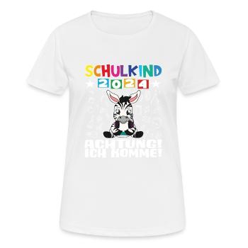 School Child 2024 School Enrollment Back to School - Women's Breathable T-Shirt - white - Front - AI Model Female 172 dark (172cm)