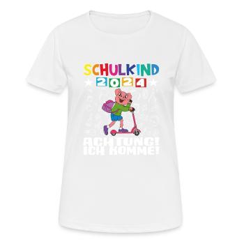 School Child 2024 School Enrollment Back to School - Women's Breathable T-Shirt - white - Front - AI Model Female 172 dark (172cm)