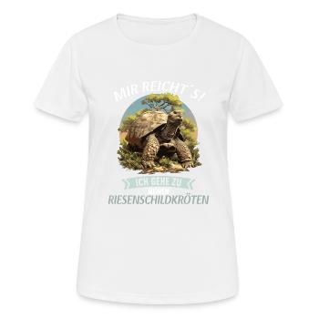 Tortues géantes Tortue géante - T-shirt respirant Femme - blanc - Devant - AI Model Female 172 dark (172cm)