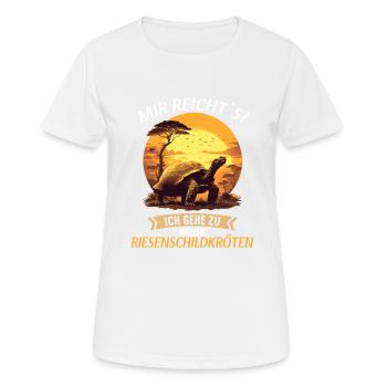 Tortues géantes Tortue géante - T-shirt respirant Femme - blanc - Devant - AI Model Female 172 dark (172cm)