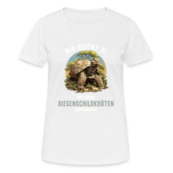 Tortues géantes Tortue géante - T-shirt respirant Femme - blanc - Devant - AI Model Female 172 dark (172cm)