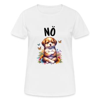 Drôle de dicton havanais non pour les amoureux des chiens - T-shirt respirant Femme - blanc - Devant - AI Model Female 172 dark (172cm)