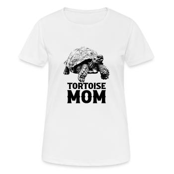 African Sulcata Tortoise - Frauen T-Shirt atmungsaktiv - Weiß - Vorne - AI Model Female 172 dark (172cm)