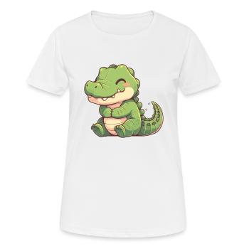 Alligatoren Alligator - Frauen T-Shirt atmungsaktiv - Weiß - Vorne - AI Model Female 172 dark (172cm)