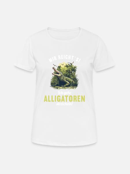 Alligatoren Alligator - Frauen T-Shirt atmungsaktiv - Weiß