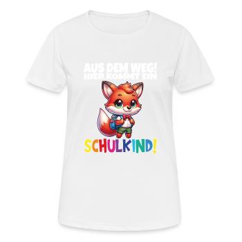 School Child 2024 School Enrollment Back to School - Women's Breathable T-Shirt - white - Front - AI Model Female 172 dark (172cm)