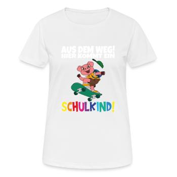 School Child 2024 School Enrollment Back to School - Women's Breathable T-Shirt - white - Front - AI Model Female 172 dark (172cm)
