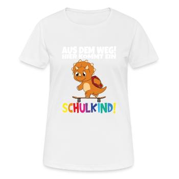 School Child 2024 School Enrollment Back to School - Women's Breathable T-Shirt - white - Front - AI Model Female 172 dark (172cm)