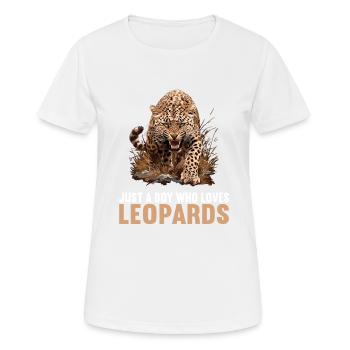 Leoparden Leopard - Women's Breathable T-Shirt - white - Front - AI Model Female 172 dark (172cm)