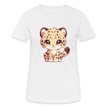 Leoparden Leopard - Women's Breathable T-Shirt - white - Front - AI Model Female 172 dark (172cm)