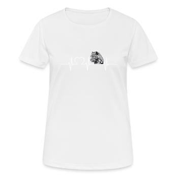 Leoparden Leopard - Frauen T-Shirt atmungsaktiv - Weiß - Vorne - AI Model Female 172 dark (172cm)