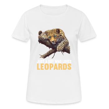 Leoparden Leopard - Women's Breathable T-Shirt - white - Front - AI Model Female 172 dark (172cm)