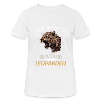 Leoparden Leopard - Frauen T-Shirt atmungsaktiv - Weiß - Vorne - AI Model Female 172 dark (172cm)