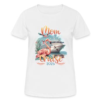 Mom Cruise 2025 - Frauen T-Shirt atmungsaktiv - Weiß - Vorne - AI Model Female 172 dark (172cm)
