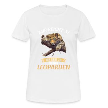 Leoparden Leopard - Frauen T-Shirt atmungsaktiv - Weiß - Vorne - AI Model Female 172 dark (172cm)