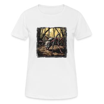 Ant Ameisen Ameise - Frauen T-Shirt atmungsaktiv - Weiß - Vorne - AI Model Female 172 dark (172cm)