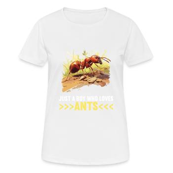 Ant Ameisen Ameise - Frauen T-Shirt atmungsaktiv - Weiß - Vorne - AI Model Female 172 dark (172cm)