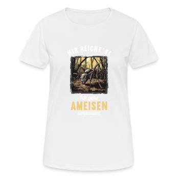 Ant Ameisen Ameise - Frauen T-Shirt atmungsaktiv - Weiß - Vorne - AI Model Female 172 dark (172cm)