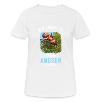 Ant Ameisen Ameise - Frauen T-Shirt atmungsaktiv - Weiß - Vorne - AI Model Female 172 dark (172cm)
